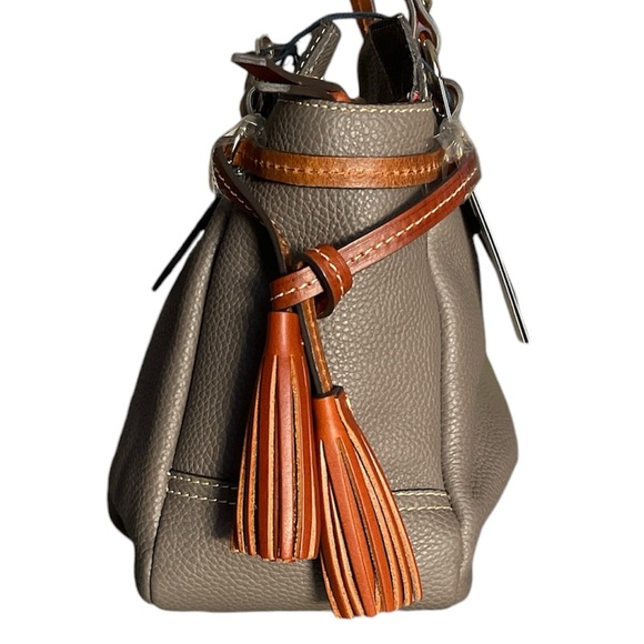 Dooney & Bourke Pebble Leather Small Winged Shopper Bag  0143 - Picture 8 of 13